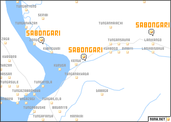 map of Sabon Gari