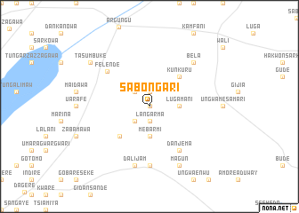 map of Sabongari