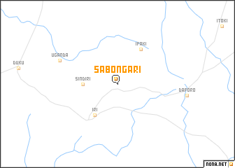 map of Sabon Gari
