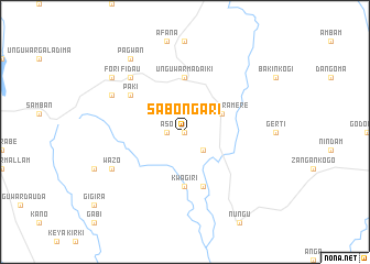 map of Sabon Gari