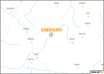 map of Sabon Gari