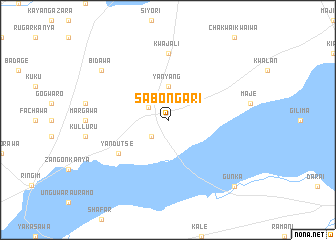 map of Sabon Gari