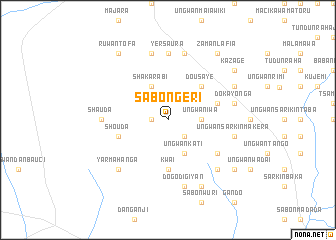 map of Sabongeri