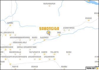 map of Sabon Gida