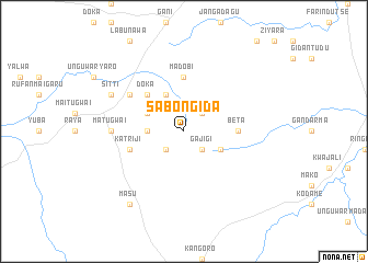 map of Sabon Gida