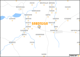 map of Sabongida