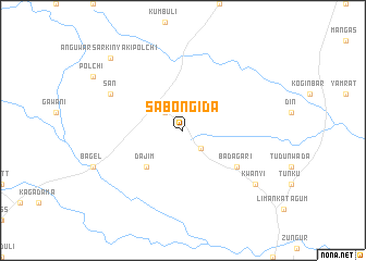 map of Sabon Gida