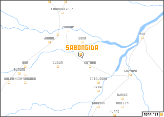 map of Sabon Gida