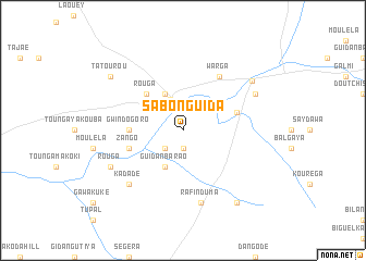 map of Sabon Guida