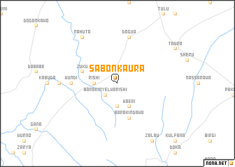 map of Sabon Kaura