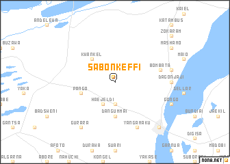 map of Sabon Keffi