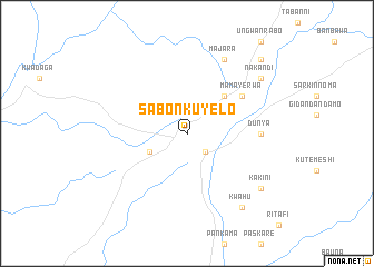 map of Sabon Kuyelo
