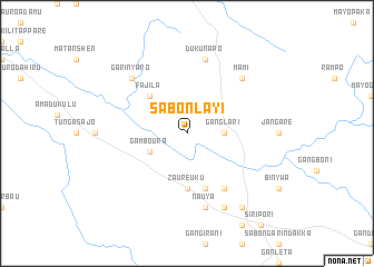 map of Sabon Layi