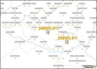 map of Sabon Layi