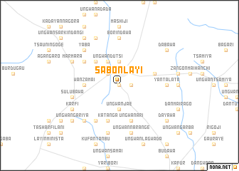 map of Sabon Layi