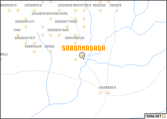 map of Sabon Madada