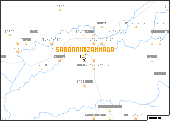 map of Sabon Ninzam Mada