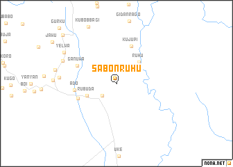 map of Sabon Ruhu