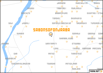 map of Sabon Sofon Jaaba