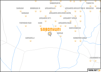 map of Sabon Wuri