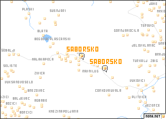 map of Saborsko