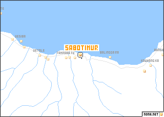 map of Sabo Timur