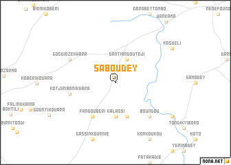 map of Saboudey