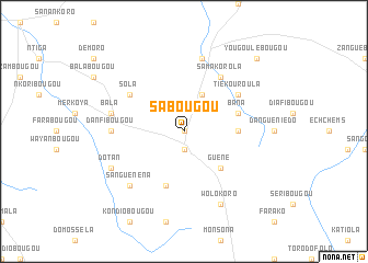 map of Sabougou