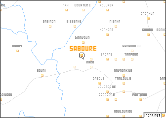 map of Sabouré
