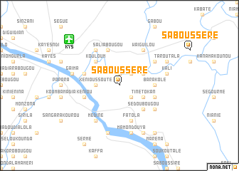 map of Sabousséré