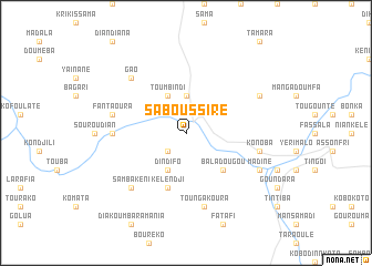 map of Saboussiré