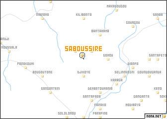 map of Saboussiré