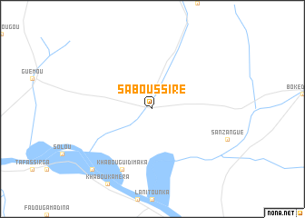 map of Saboussiré