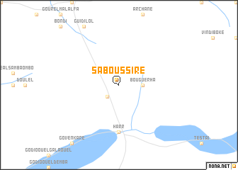 map of Saboussiré