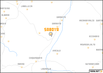 map of Saboyá