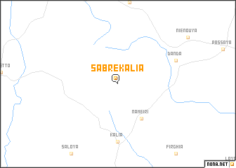 map of Sabrékalia