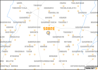 map of Sabré