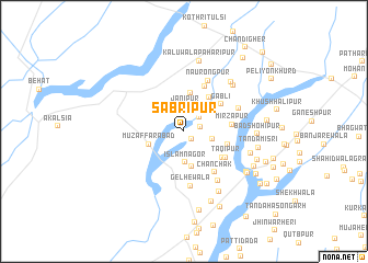 map of Sabrīpur