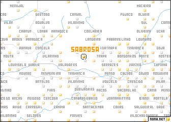 map of Sabrosa