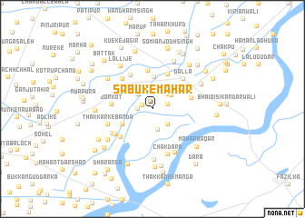 map of Sābuke Mahār