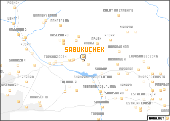 map of Sabū Kūchek