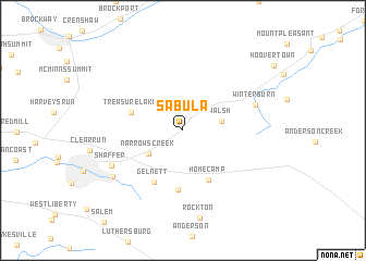 map of Sabula