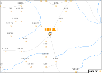 map of Sabuli