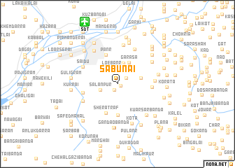 map of Sābunai