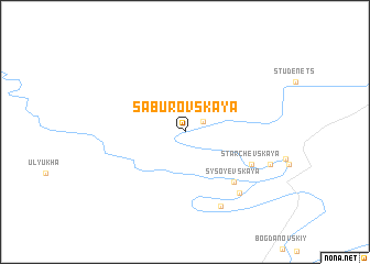 map of Saburovskaya