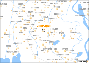 map of Sābu Shaikh