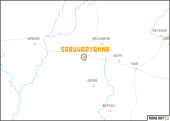 map of Sabuwar Yamma