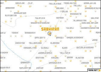 map of Şāb Wīrān