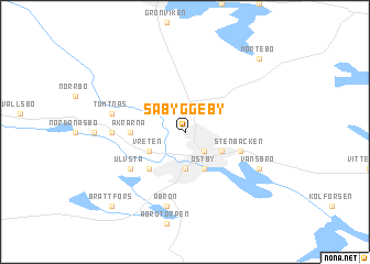 map of Säbyggeby