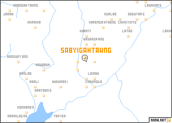 map of Sabyigahtawng